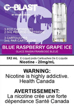 Load image into Gallery viewer, Blue Raspberry Grape Ice G-Blast Replacement Pods

