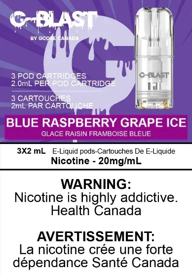 Blue Raspberry Grape Ice G-Blast Replacement Pods