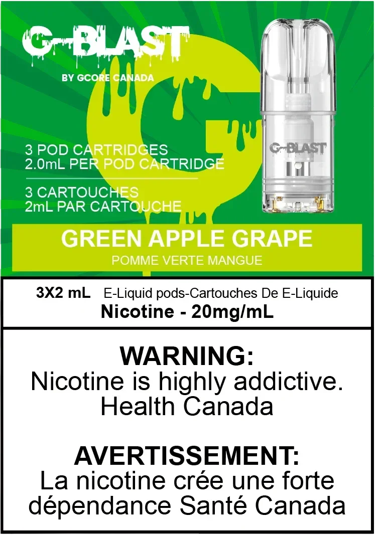 Green Apple Grape G-Blast Replacement Pods