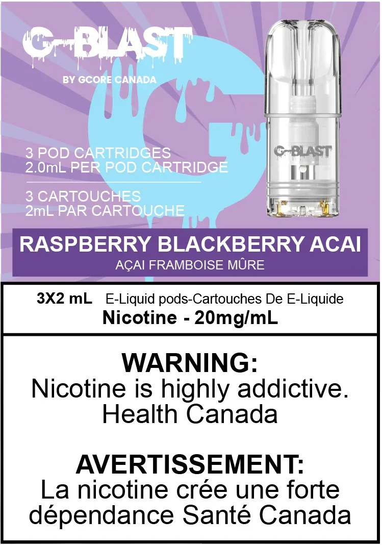 Raspberry Blackberry Acai G-Blast Replacement Pods