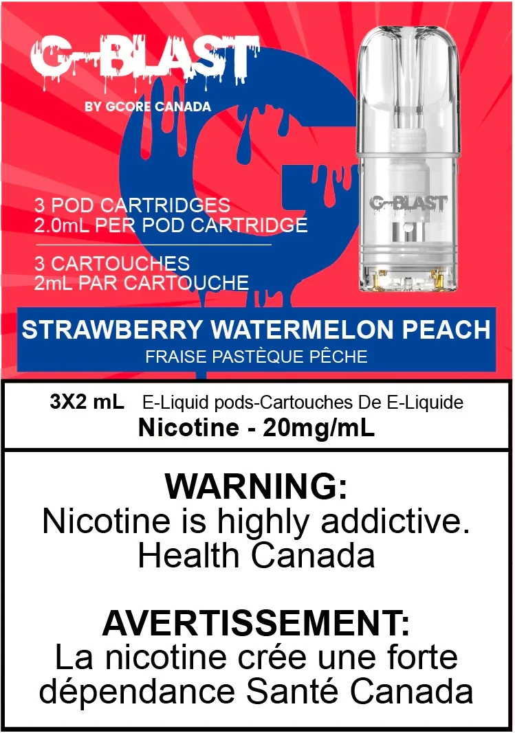 Strawberry Watermelon Peach G-Blast Replacement Pods