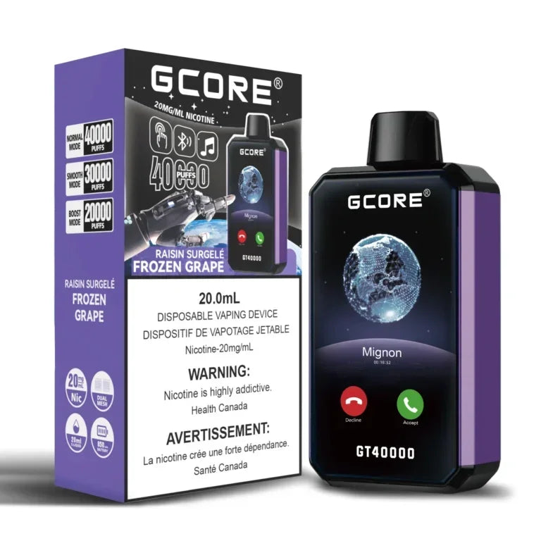 G core GT 40K Frozen Grape 20mg