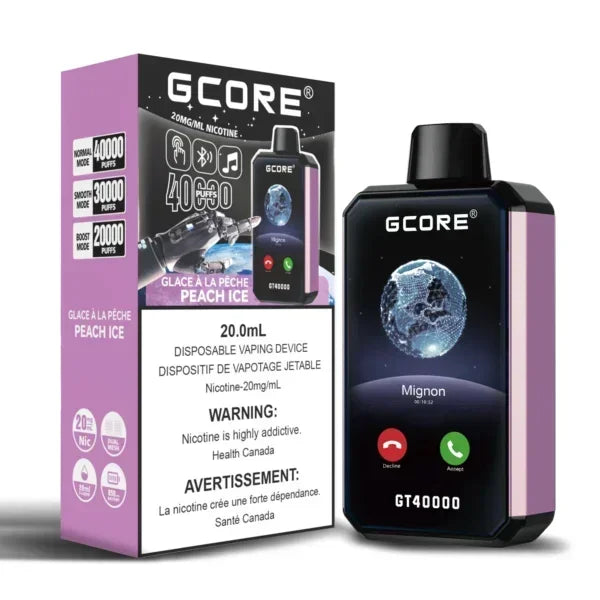 G core GT 40K Peach Ice 20mg