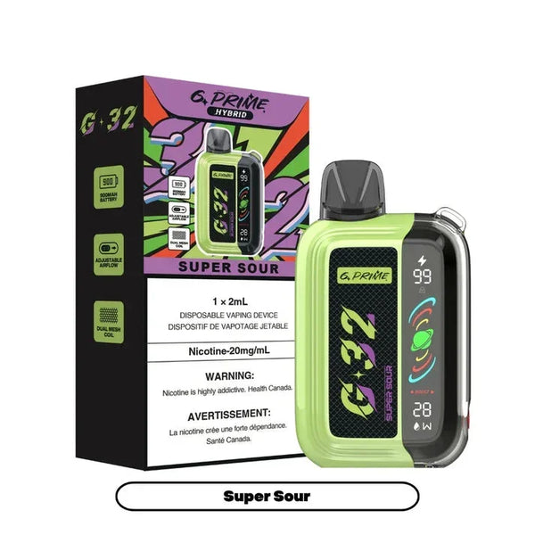 G Prime hybrid 32000 Super Sour 20mg