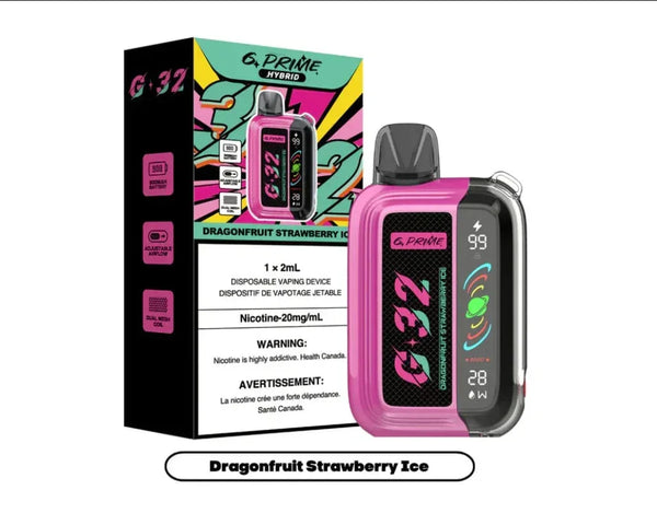 G Prime hybrid 32000 Dragonfruit Strawberry Ice 20mg