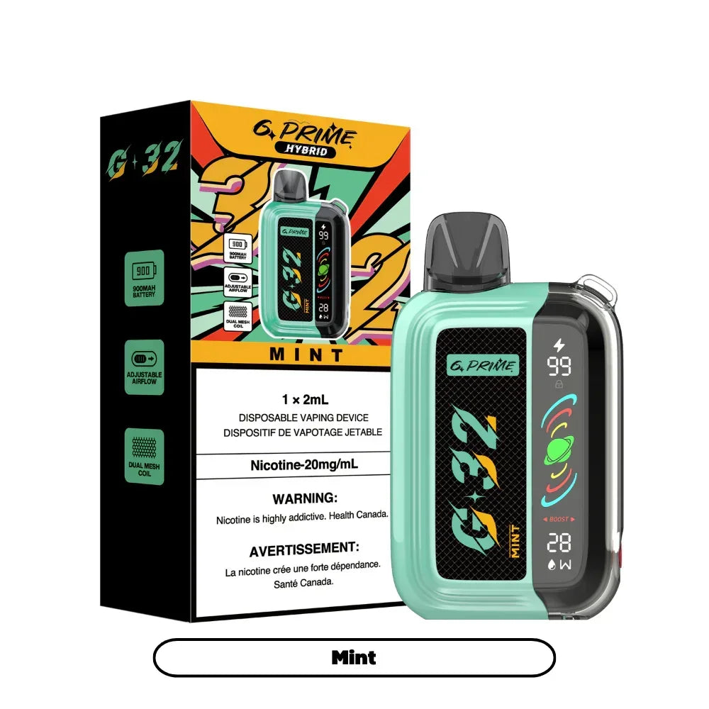 G Prime hybrid 32000 Mint 20mg