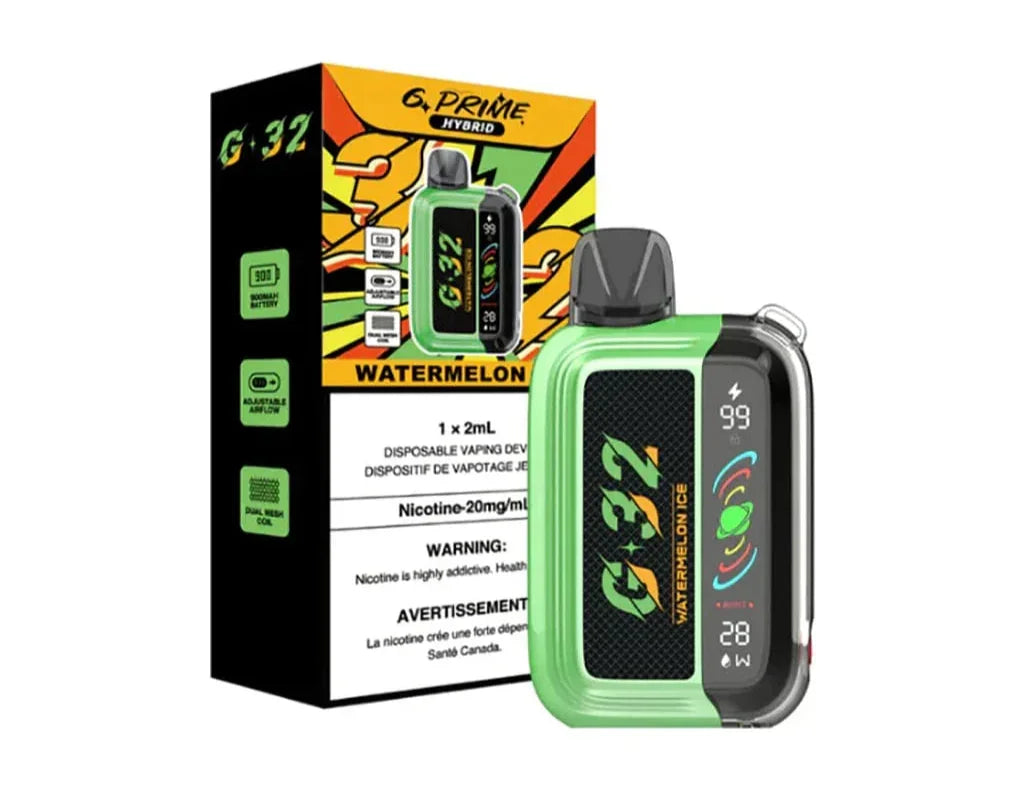 G Prime hybrid 32000 Watermelon Ice 20mg