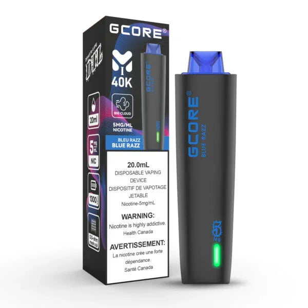 GCORE HOOKAH Blue Razz 40K Puff Disposable Vape FRASER STOP N GO GCORE HOOKAH Blue Razz 40K Puff Disposable Vape FRASER STOP N GO