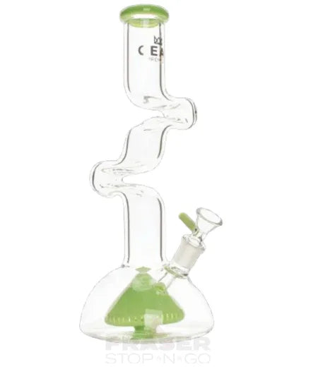Gear Premium 12 inch Slime Green 2 arm Zorro Bubble Base Water Pipe