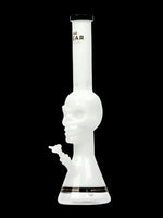 Load image into Gallery viewer, White Gear Premium Tuxedo Skull Bong

