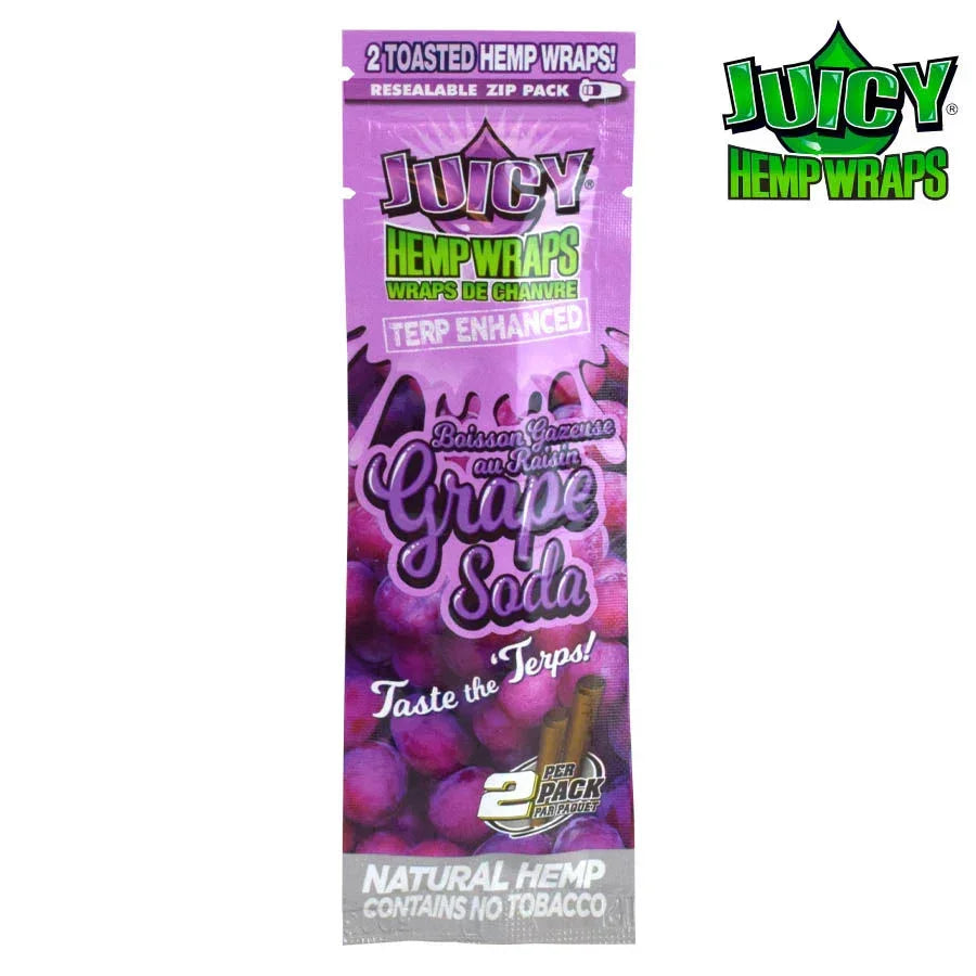 Juicy Hemp Wraps Grape Soda