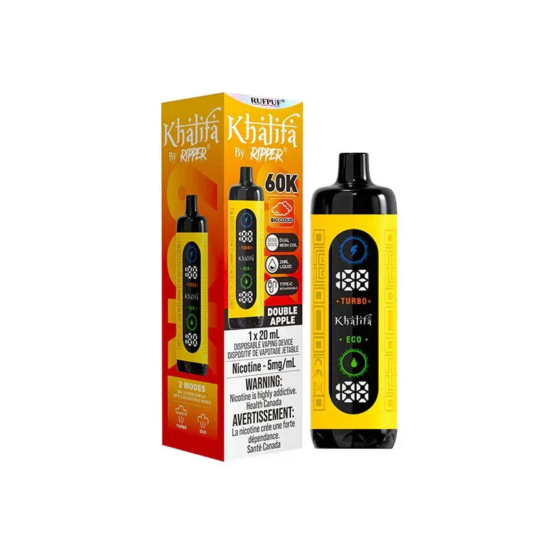 Double Apple Khalifa by Ripper 60k Disposable Vape