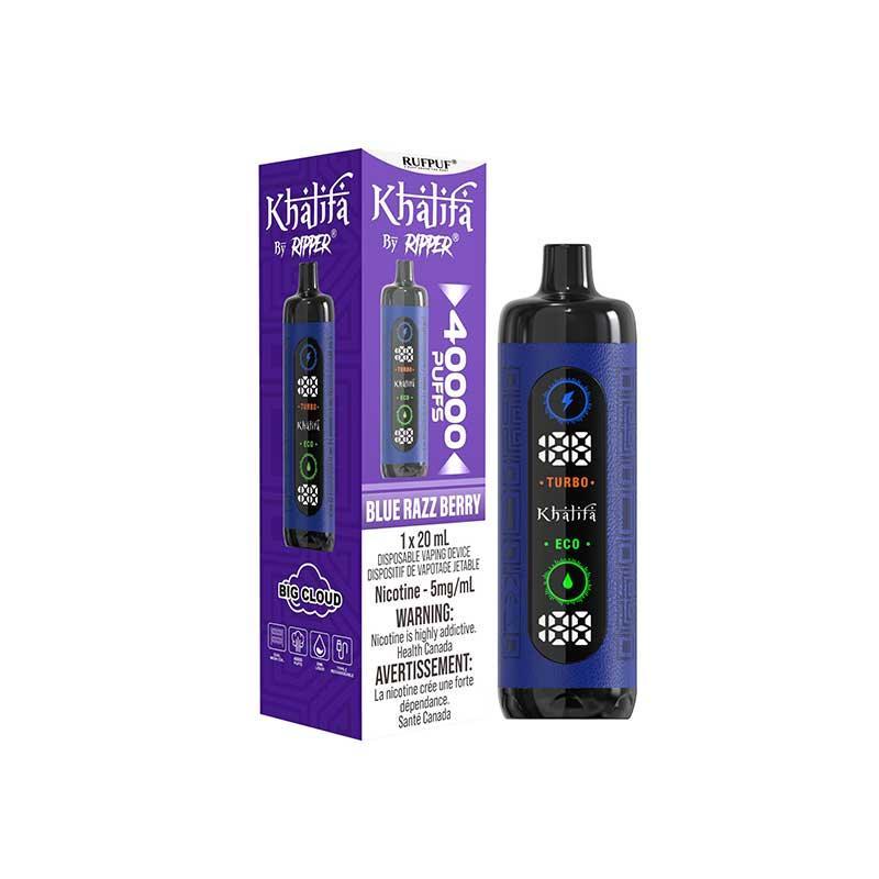 Blue Razz Berry of Khalifa by Ripper 40k puff Disposable Vape