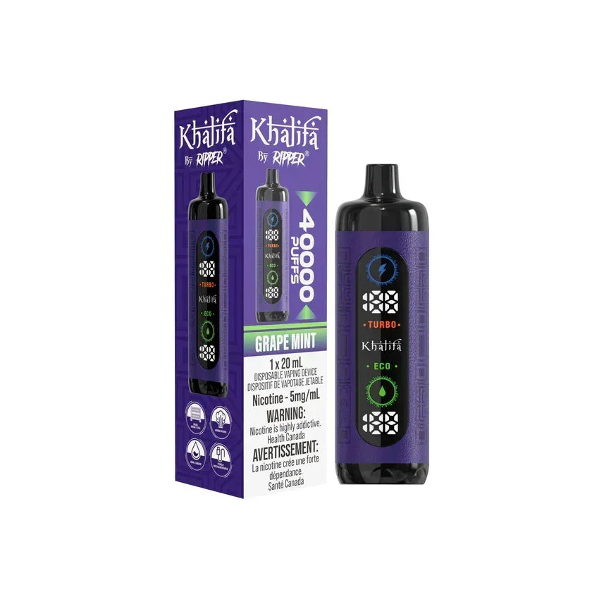 Grape Mint of Khalifa by Ripper 40k puff Disposable Vape