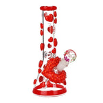 Load image into Gallery viewer, KISS MY LIPS GLOW IN THE DARK 9.75" BONG BY PULSAR