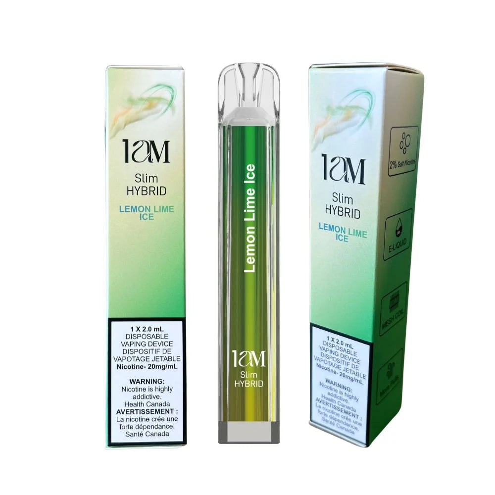 LEMON LIME ICE 1AM SLIM HYBRID 2K PUFFS DISPOSABLE VAPE