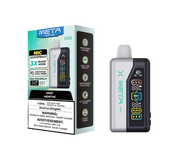 Mint Meta vape device and packaging on a white background