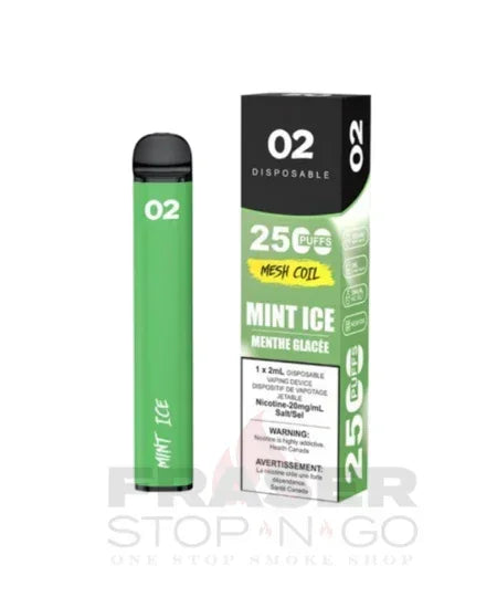O2 DISPOSABLE VAPE 2500 PUFFS FRASER STOP N GO O2 DISPOSABLE VAPE 2500 PUFFS FRASER STOP N GO