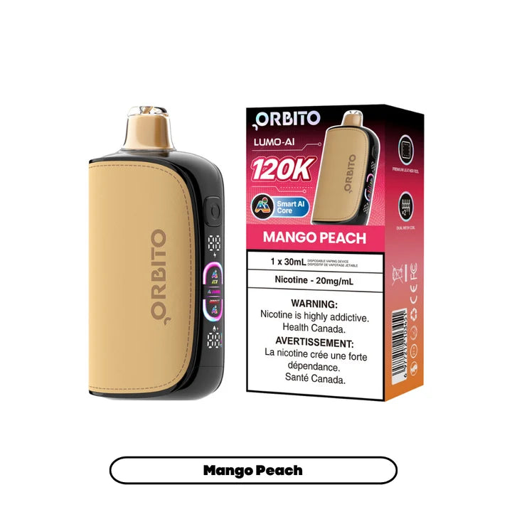 ORBITO LUMO-AI 120K PUFFS MANGO PEACH