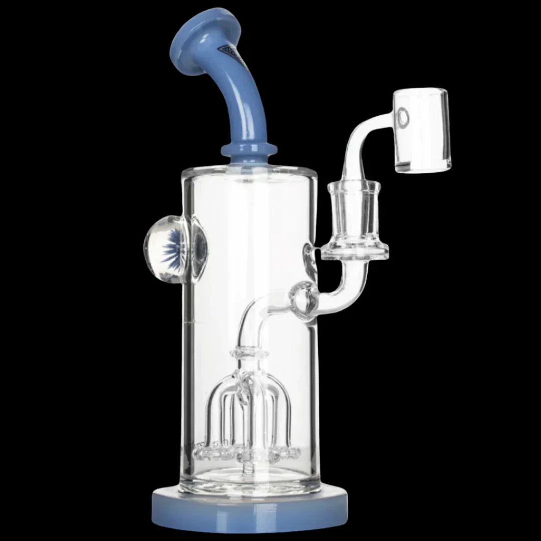 Periwinkle Red Eye Glass Movhi Concentrate Rigs