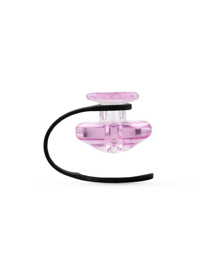 Peak Carb Cap & Tether Harlequin Pink Color for  Puffco