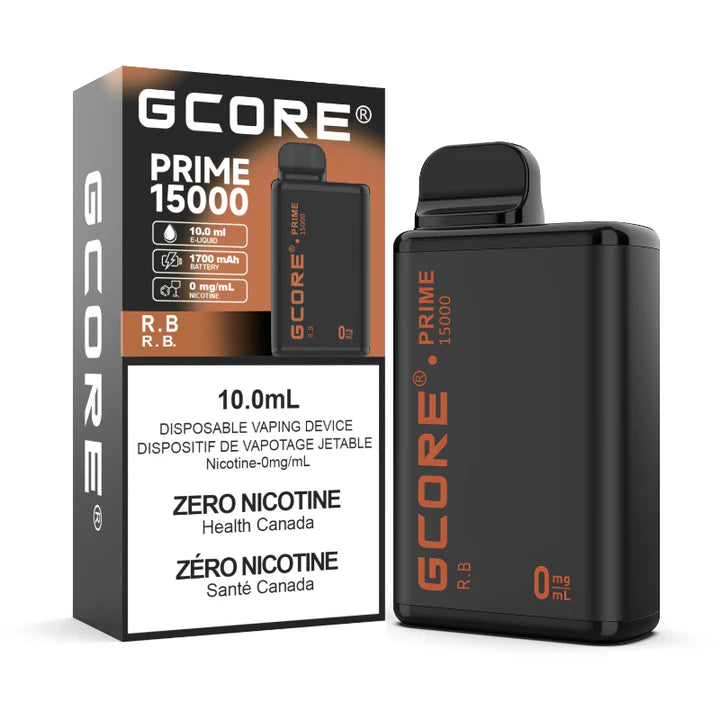 Buy Gcore Prime 15k Zero Nicotine R.B. Disposable Vape in Canada – FRASER  STOP N GO