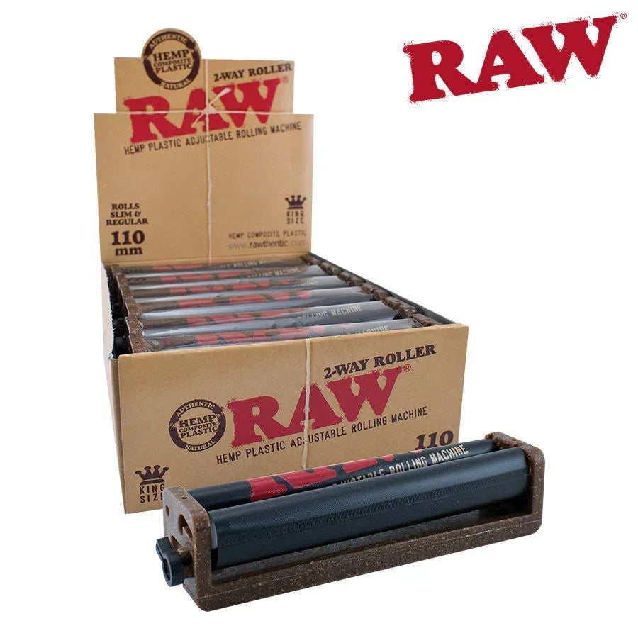 Raw plastic adjustable 2 way roller