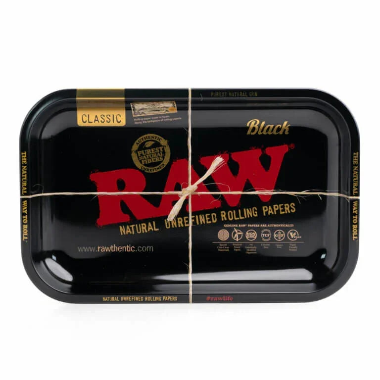 Medium Raw Rolling Tray Black