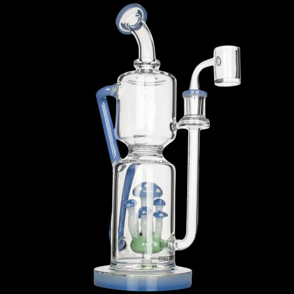 Red Eye Glass 12 inch Teacher Concentrate Recycler Dab Rig