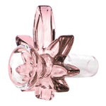 Load image into Gallery viewer, Red Eye Glass 14mm Pink Big Leaf Pull Out Bowl
