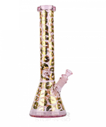 Load image into Gallery viewer, Red Eye Glass 15inch Tall Pink Lips Beaker Tube
