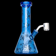 Red Eye Glass 8.5 inchh Sapphire Blue Winter Wonderland Concentrate Rig