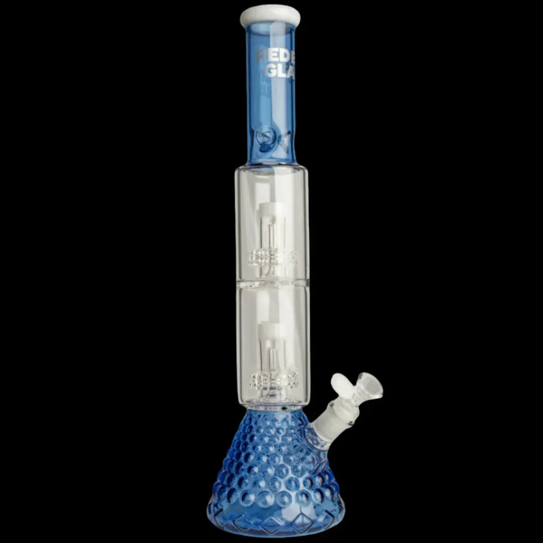 Red Eye Glass 18-inch Heracles beaker Base Bong with Water Pipe