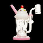 Load image into Gallery viewer, Red Eye Glass 8 inch Milkshake Incycler Dab Rig
