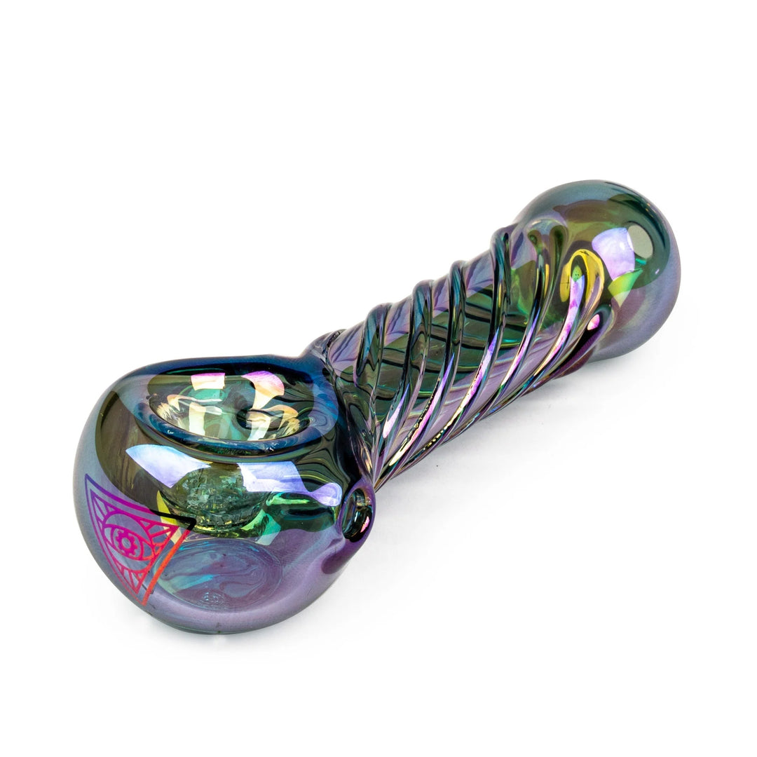 Green Red Eye Tek 4inch Twister Hand Pipe