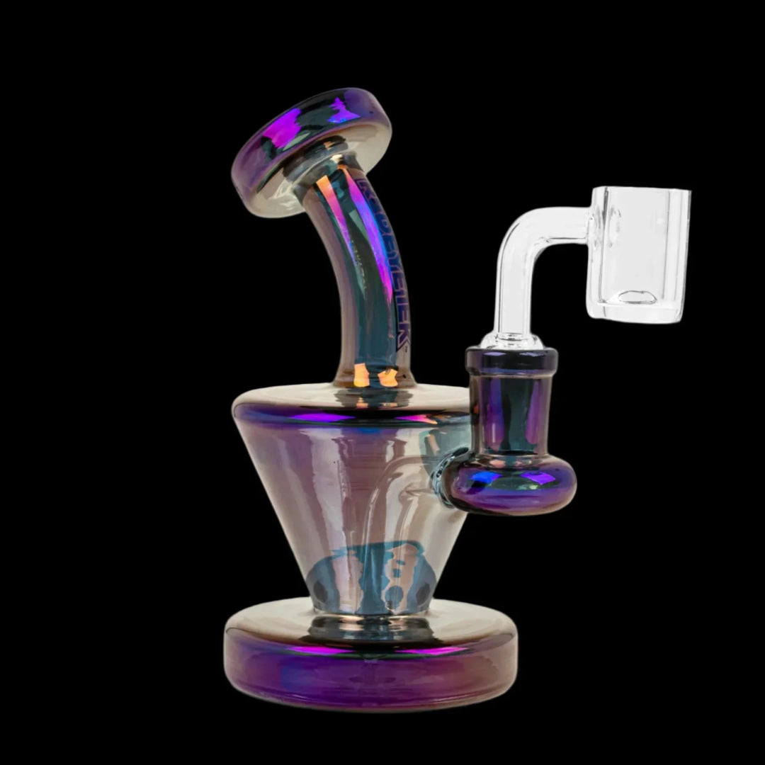 Metallic Blue Red Eye Tek 5.5inch Quantum Terminator Finish Concentrate Rig