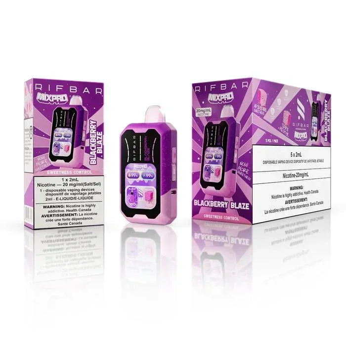 Blackberry Blaze RifBar Mixpro Disposable Vape in Canada
