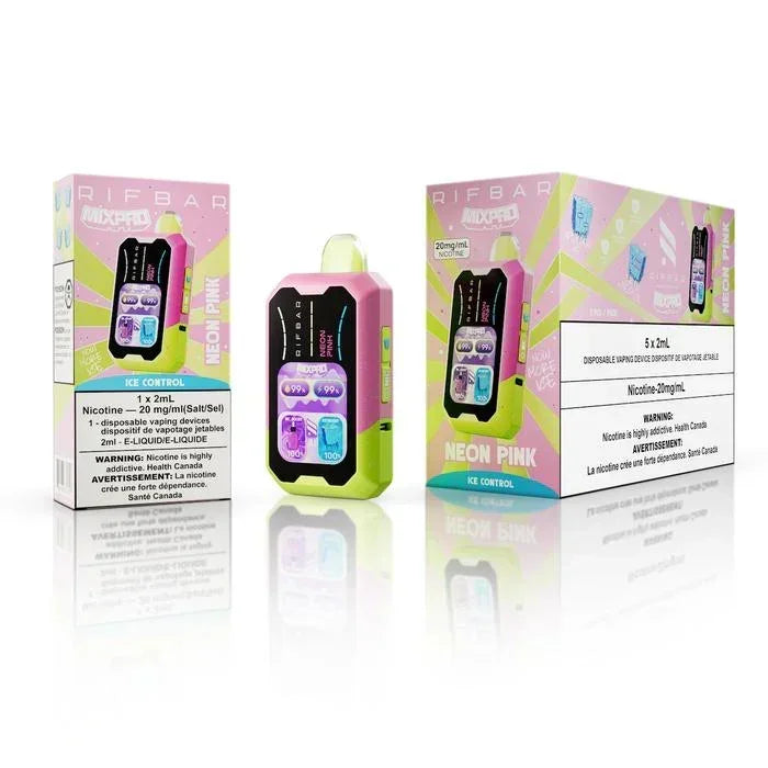 Pink Ripper Vape Neon Pink RifBar Mixpro Disposable Vape – FRASER STOP N GO