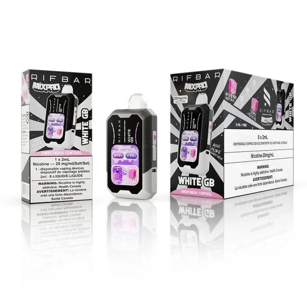 White GB of Rifbar Mixpro Disposable Vape
