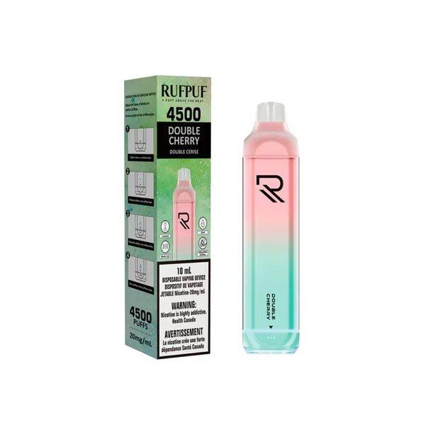 Double Cherry of Rufpuf 4500 Disposable Vape