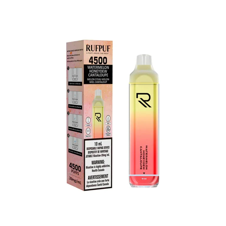 Watermelon Honeydew Cantaloupe of Rufpuf 4500 Disposable Vape