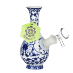 Load image into Gallery viewer, SESHGEAR CERAMIC BONG CHINESE VASE 5.75" 14MM BUBBLE BASE