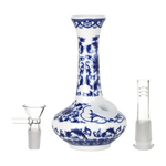 Load image into Gallery viewer, SESHGEAR CERAMIC BONG CHINESE VASE 5.5" 14MM OVAL BASE