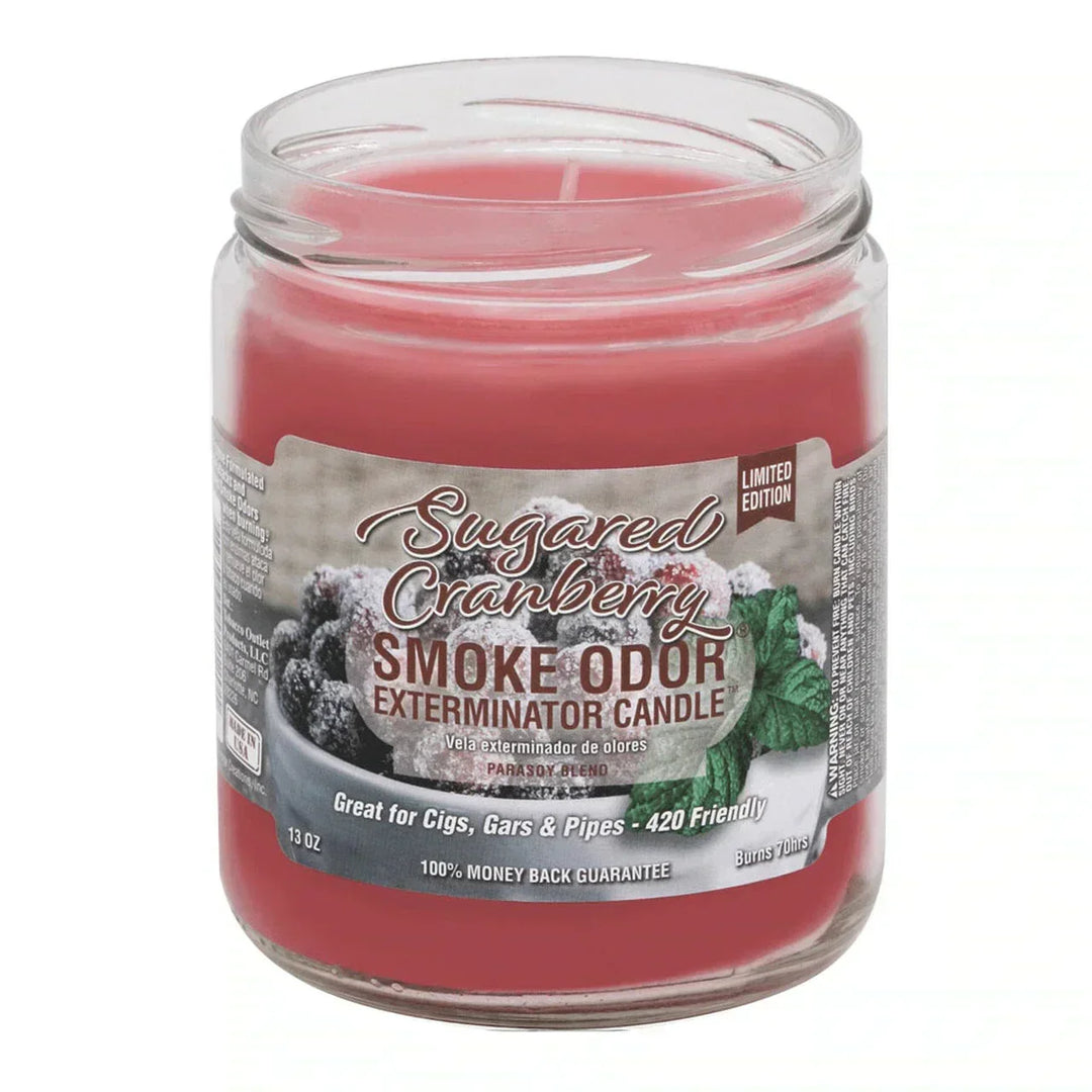 Sugared Cranberry Fragrance Candle of Smoke Odor