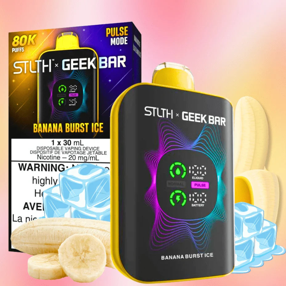 BANANA BURST ICE STLTH X GEEK BAR 80K