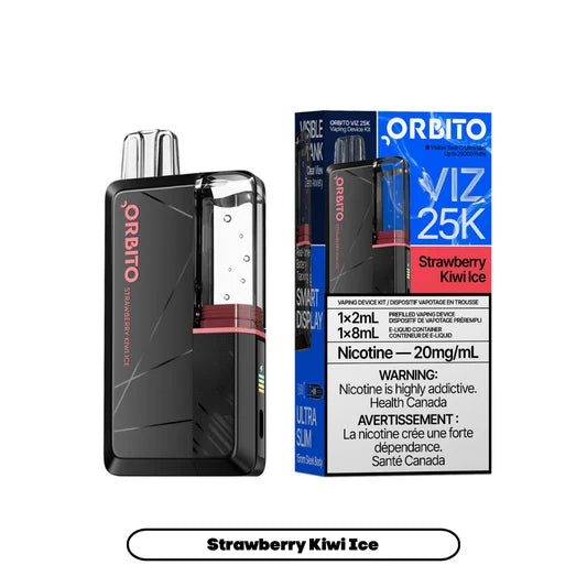 STRAWBERRY KIWI ICE ORBITO VIZ 25K DISPOSABLE VAPE