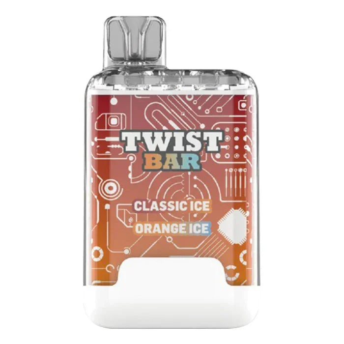 Classic Ice and Orange Ice of Twist Bar Disposable Vape
