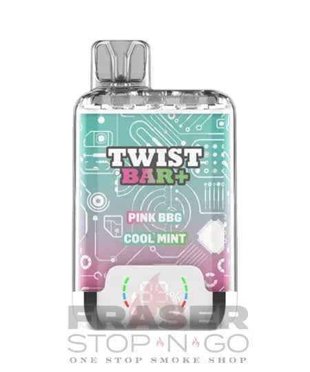 Pink BBG and Cool Mint of Twist Bar 25k Disposable Vape