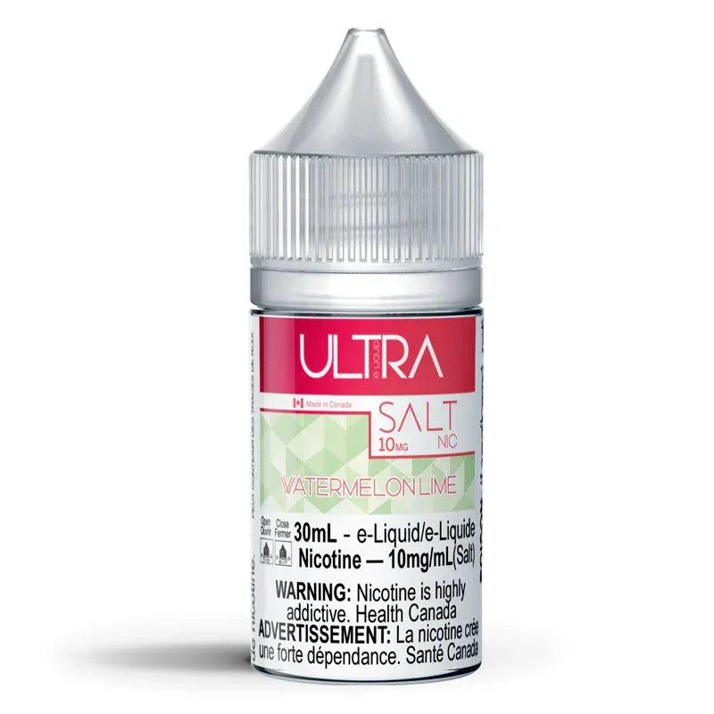 Watermelon Lime 10mg Ultra Salt Vape Juice 30ml Bottle