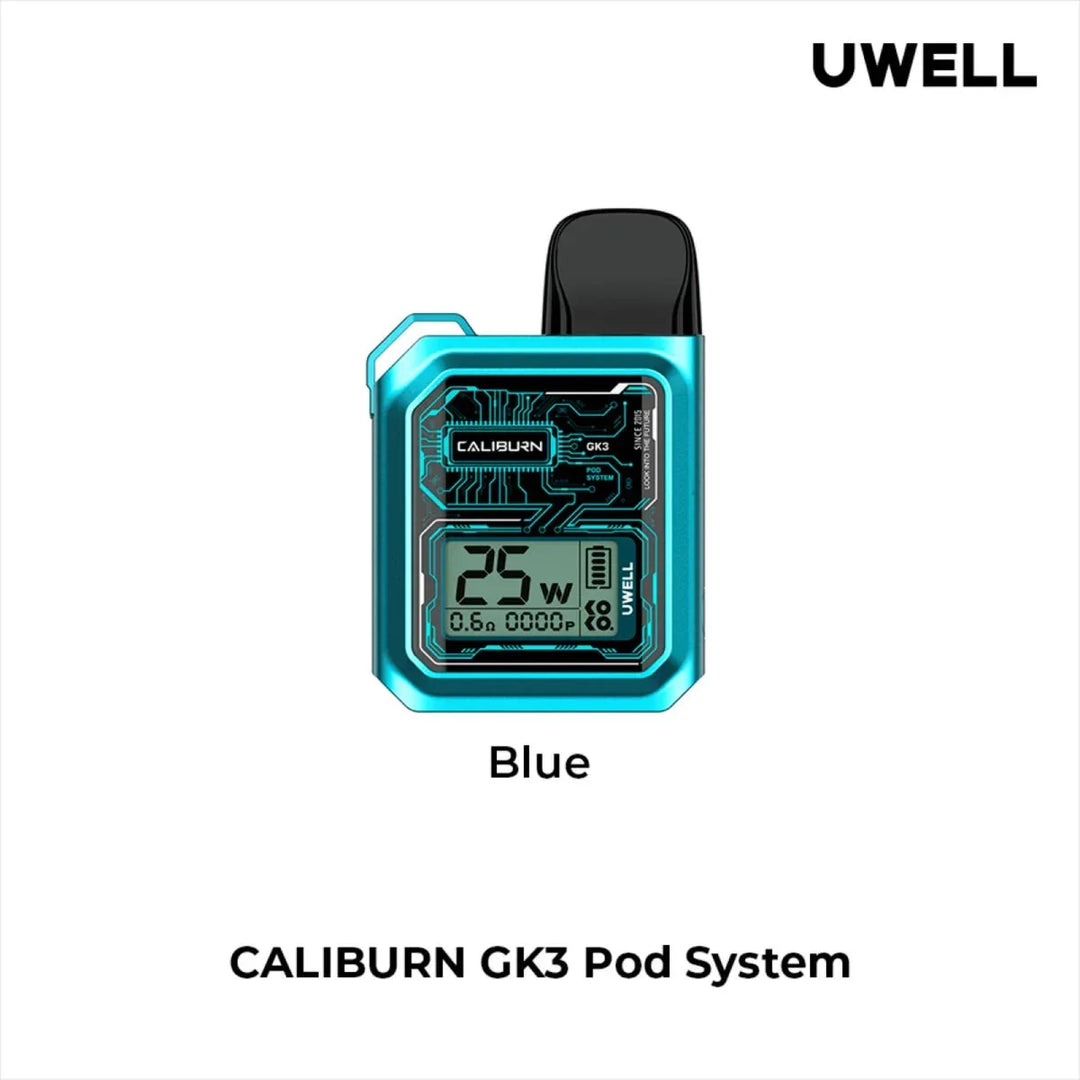 UWELL Caliburn GK3 Pod System Kit 25W 900mAh FRASER STOP N GO UWELL Caliburn GK3 Pod System Kit 25W 900mAh FRASER STOP N GO